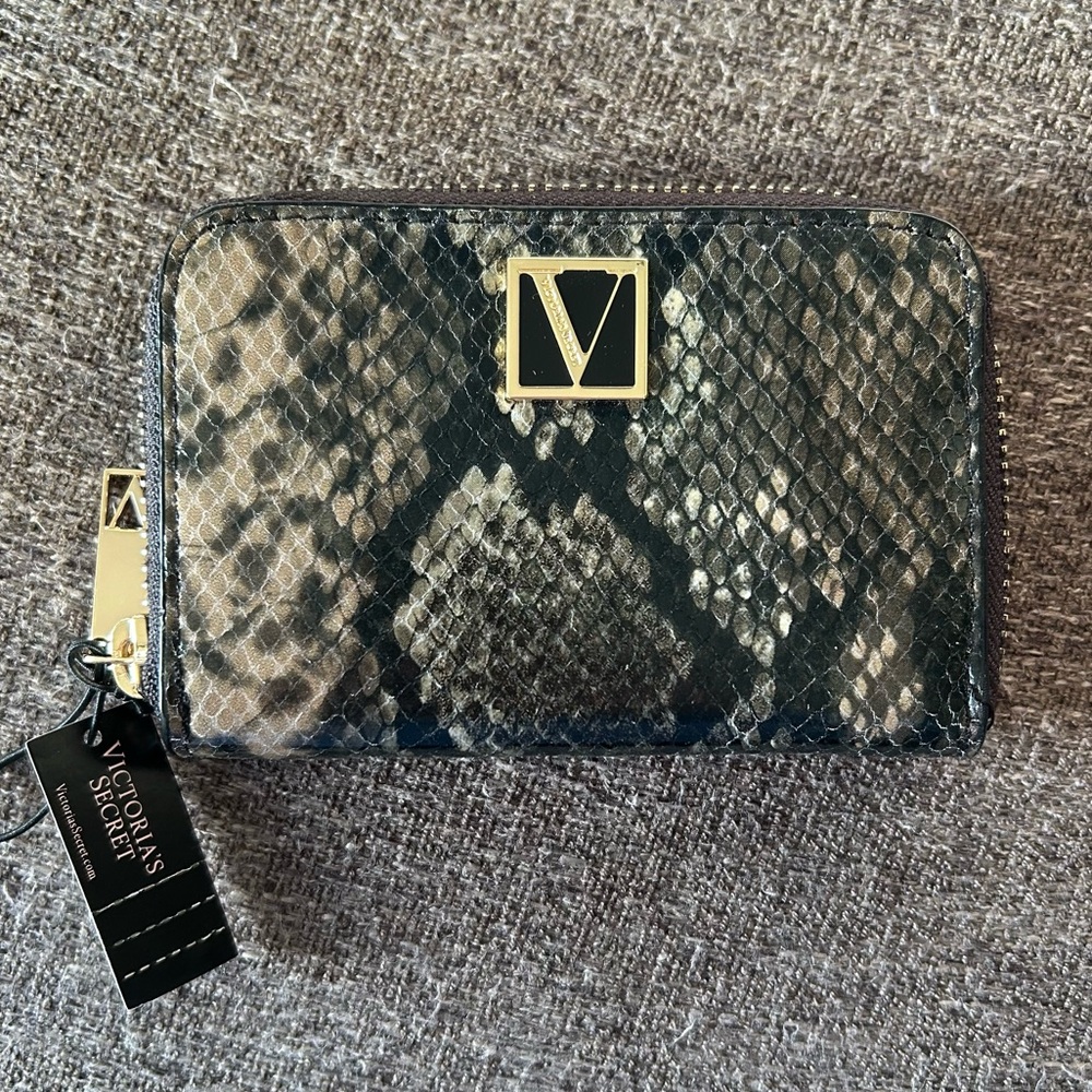 Victoria's Secret Snake Print Zip Wallet